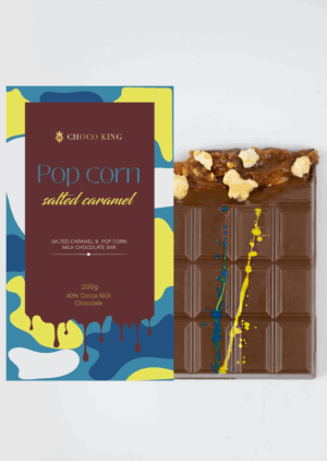Pop Corn Salted Caramel - Milk Chocolate Bar